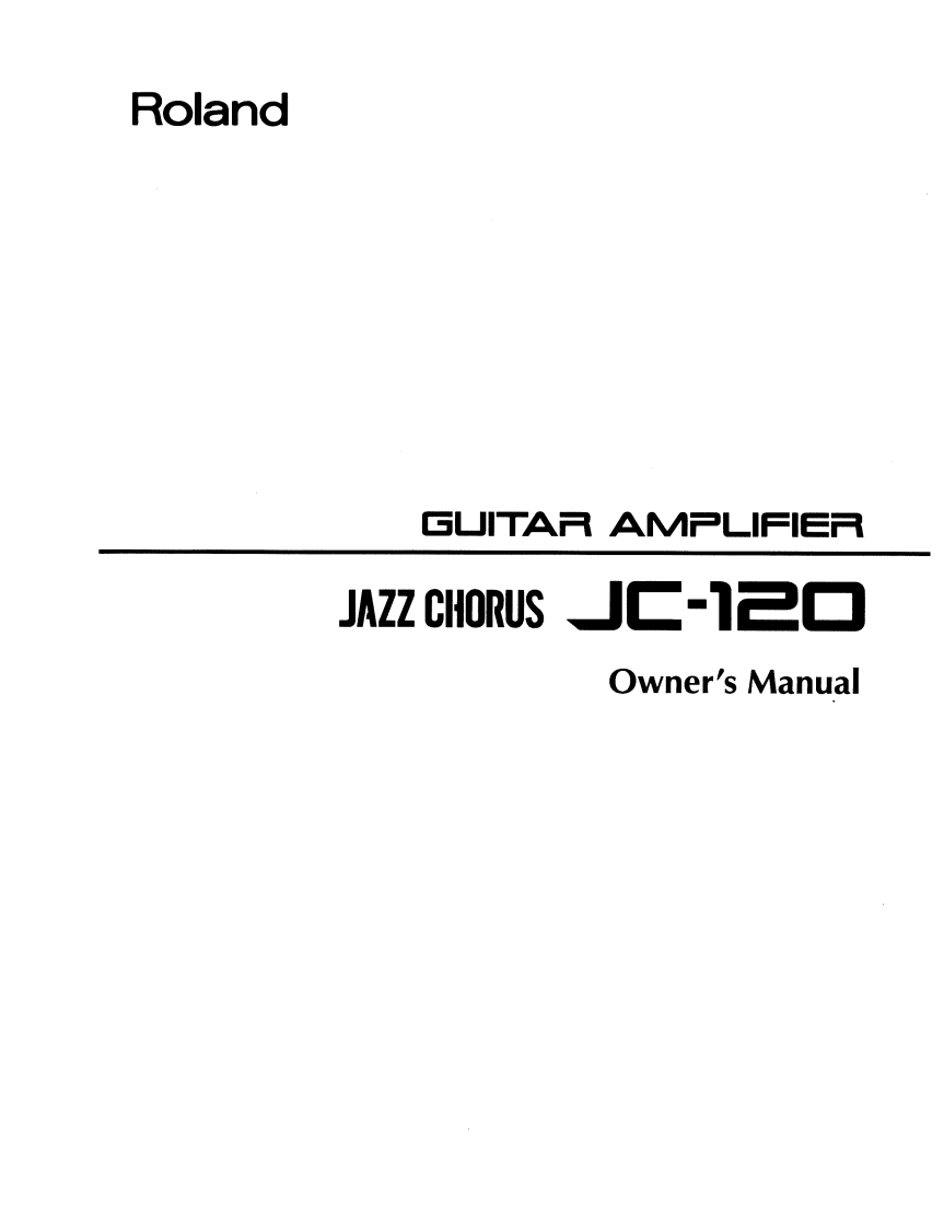 罗兰Roland-JC-120E-Jazz-Chorus-Owners-Manual操作说明书手册-找手册网