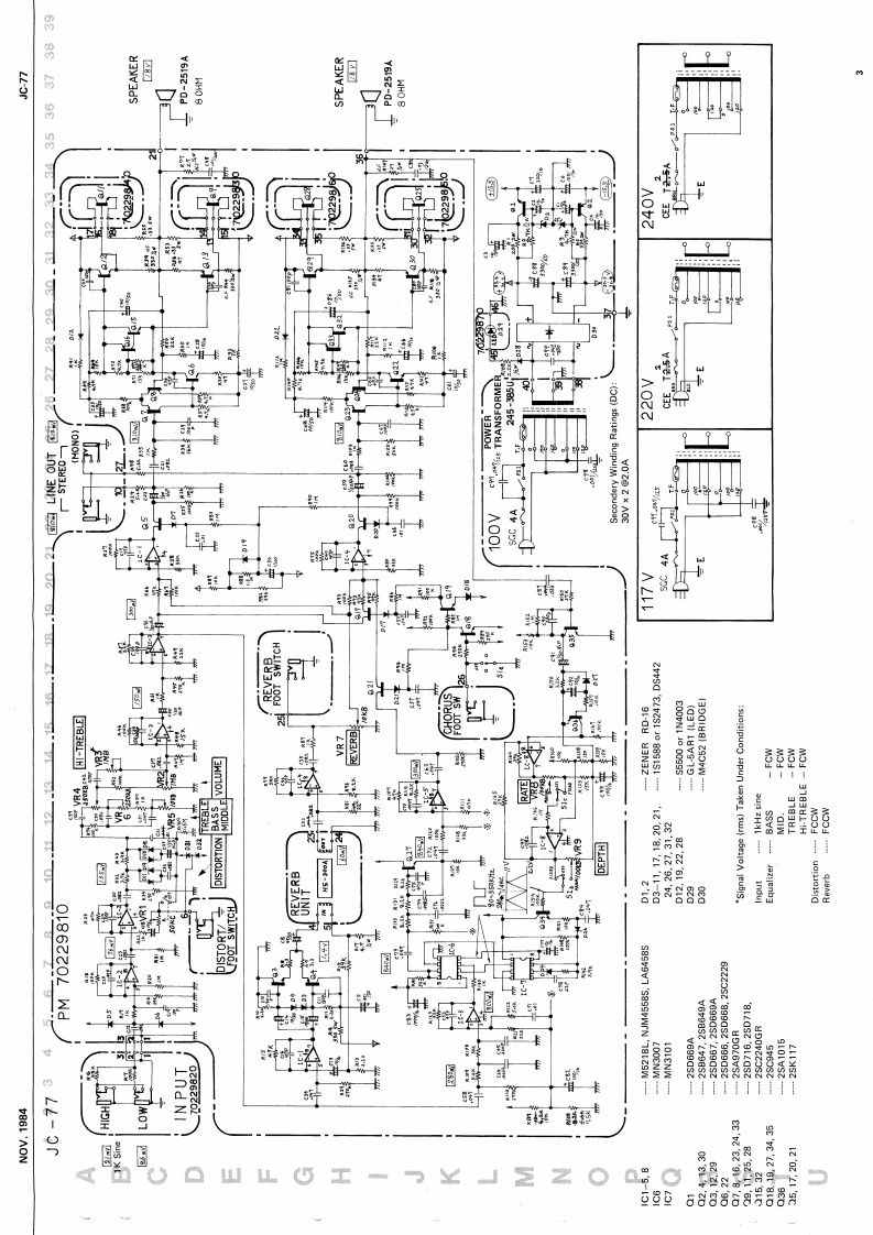 罗兰Roland-JC-77-Jazz-Chorus-(11-84)-Schematic电器原理图-找手册网