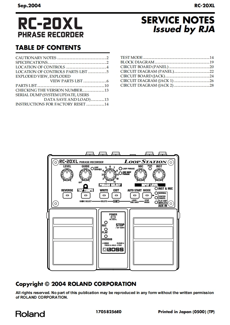 罗兰Roland-RC-20xl-找手册网