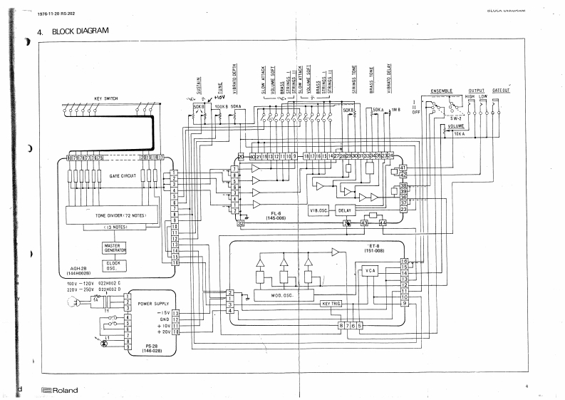 罗兰Roland-RS-202-Schematic电器原理图s