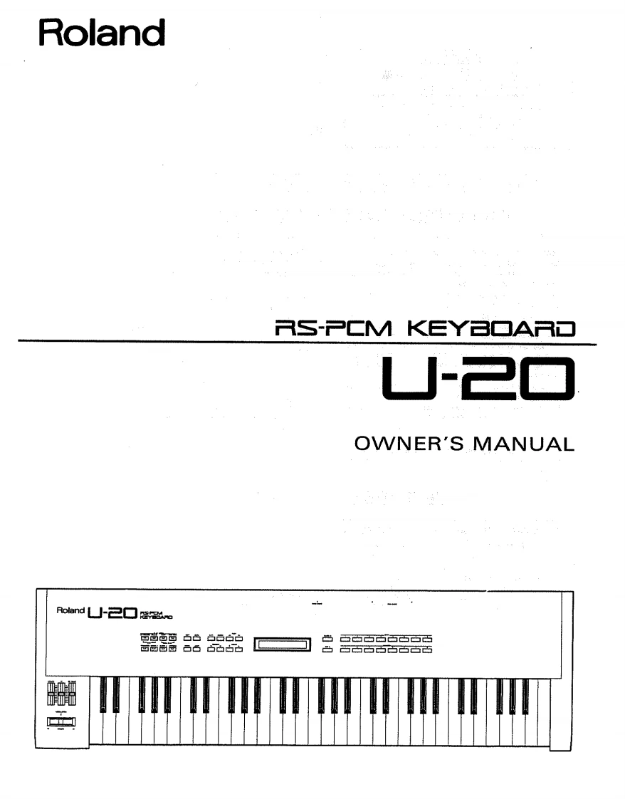 罗兰Roland-U-20-Owners-Manual操作说明书手册-找手册网