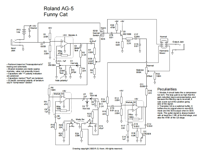 罗兰Roland-funny-cat-电器原理图ematic