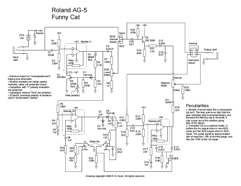 罗兰Roland-funny-cat-电器原理图ematic-找手册网