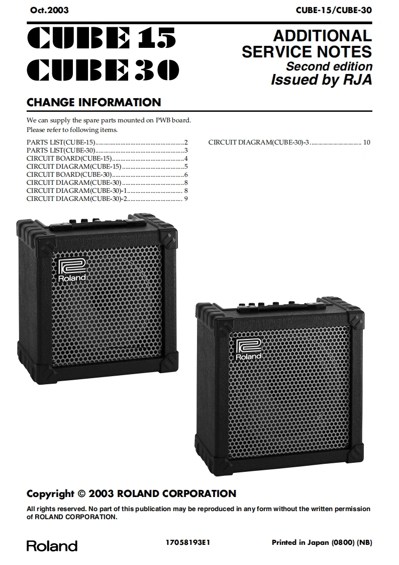 罗兰Roland_Cube_15-30_电器原理图-找手册网