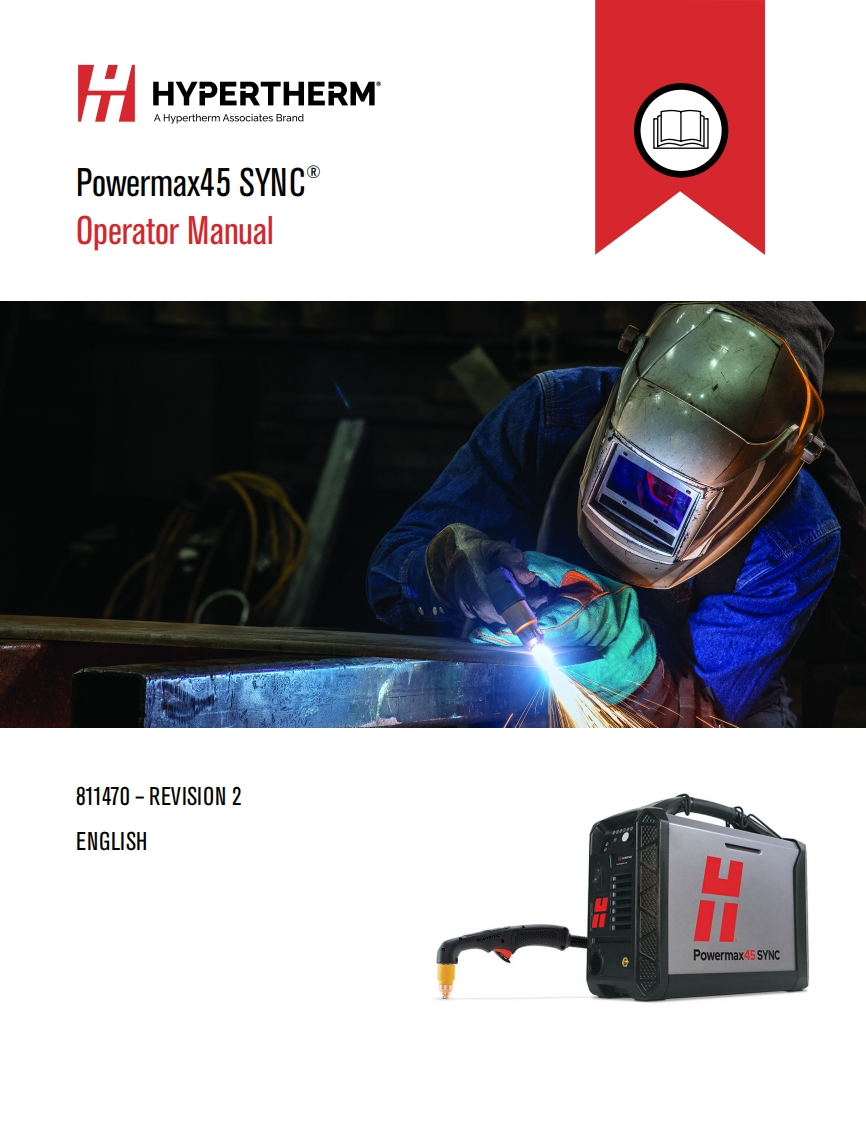 美国海宝切割机Hypertherm-Powermax45SYNCOperatorMan操作说明书手册