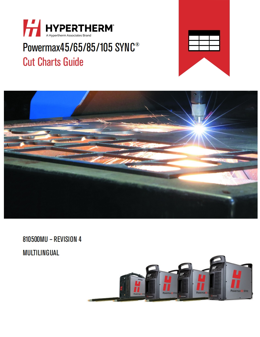 美国海宝切割机Hypertherm-PowermaxSYNCCutChartsGuid操作说明书手册