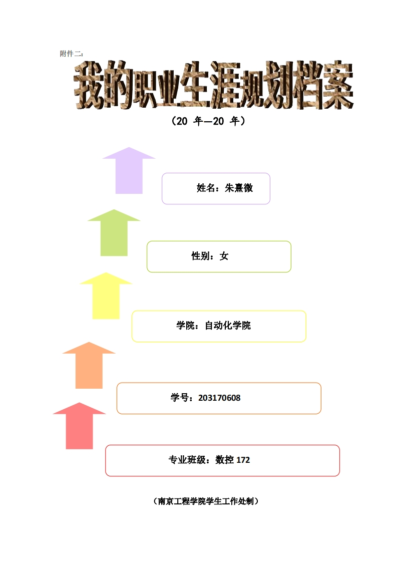 职业发展规划指导通用模板范文参考标准通用模板