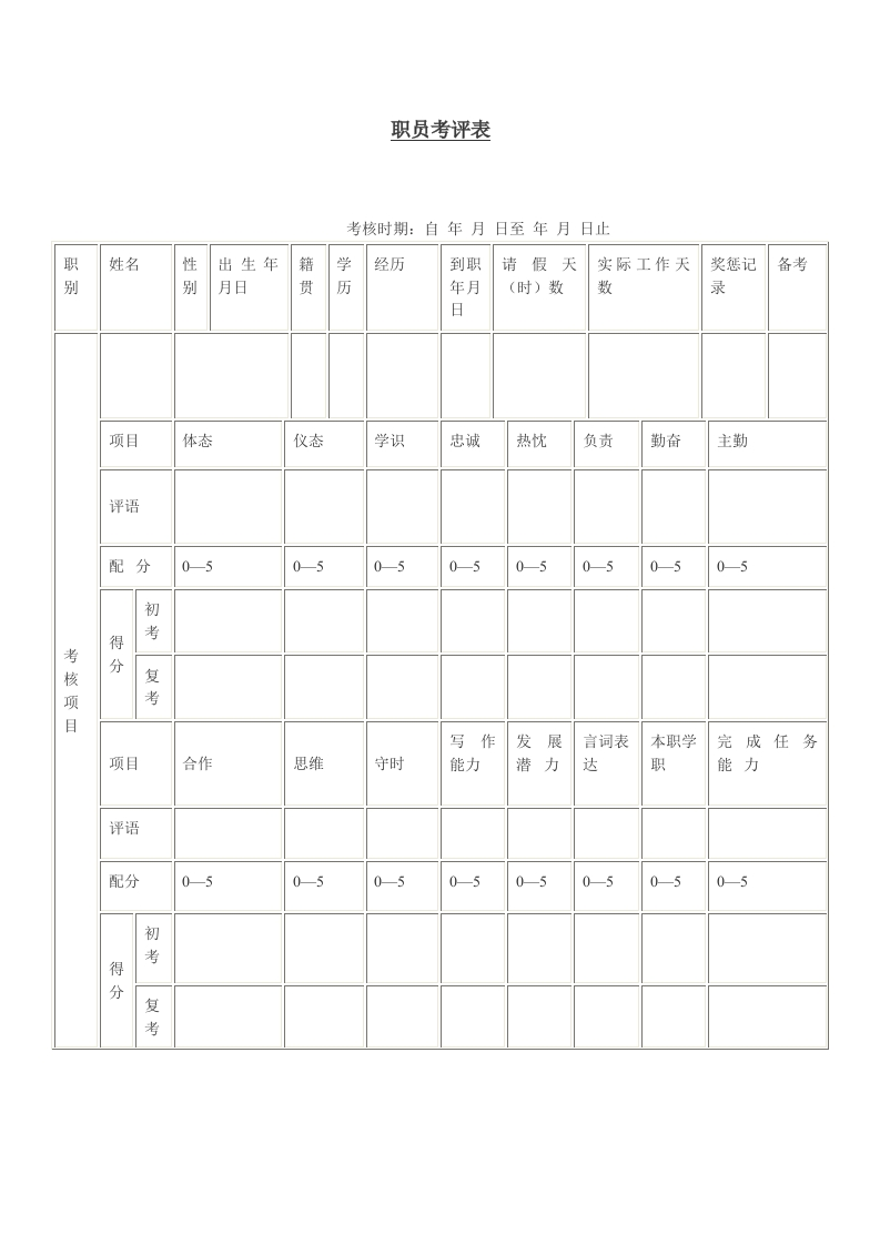 职员考评表新质力文库 - 聚焦新质生产力发展的数字化知识库_行业洞察 / 理论成果 / 实践指南免费下载新质力文库