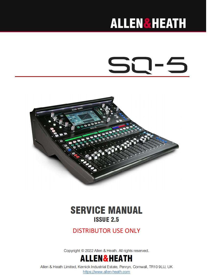 艾伦赫赛调音台SQ5维修手册