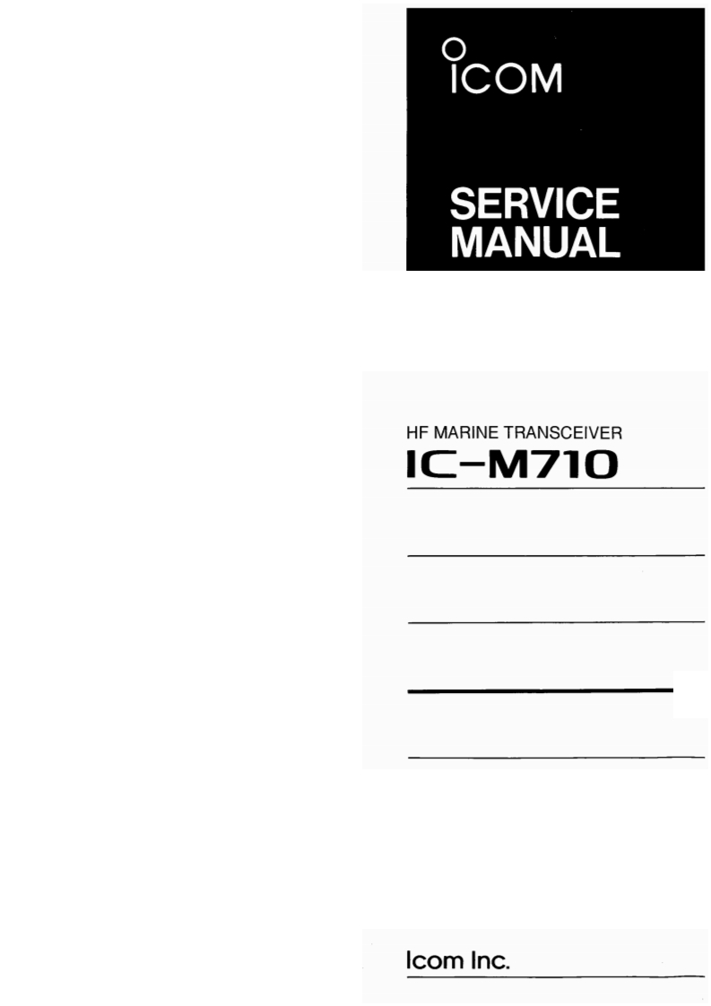 艾克幕icom-ic-m710-维修图纸手册