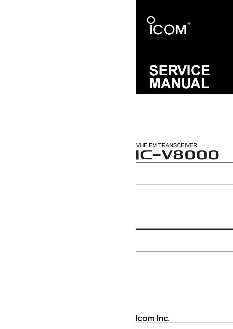 艾克幕icom-ic-v8000-维修图纸手册