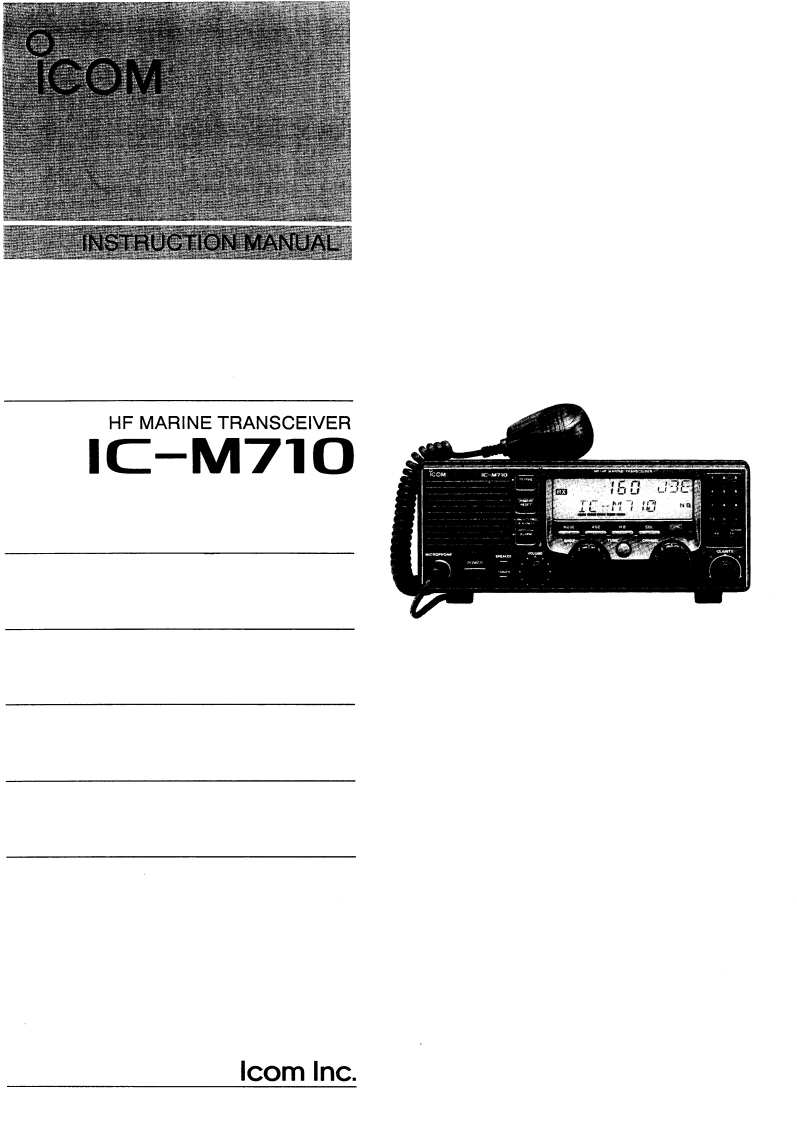 艾克幕icom-icm710-使用说明书手册