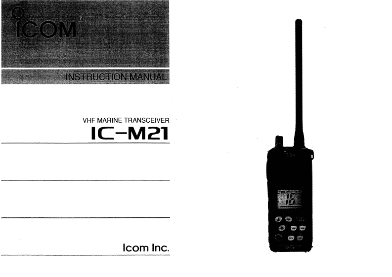 艾可慕Icom_IC-M21-(Manual操作说明书手册)
