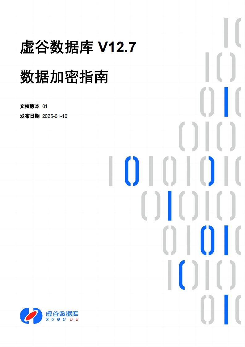 虚谷数据库V12.7数据加密操作说明书手册01