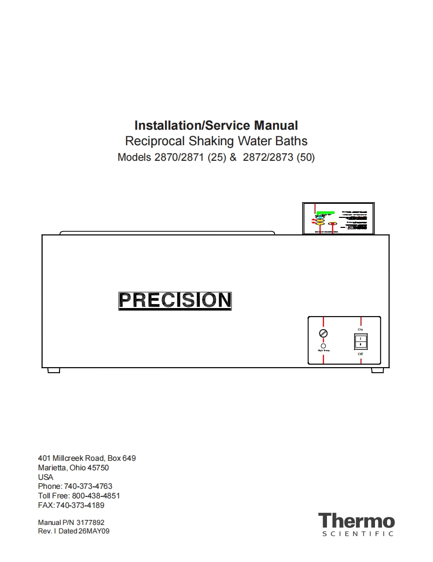 赛默飞往复式震荡水浴2870-2871操作与维修手册新质力文库 - 聚焦新质生产力发展的数字化知识库_行业洞察 / 理论成果 / 实践指南免费下载新质力文库