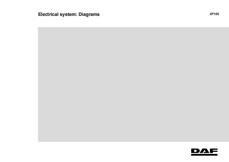 达夫DAFXF105卡车维修电器原理图手册