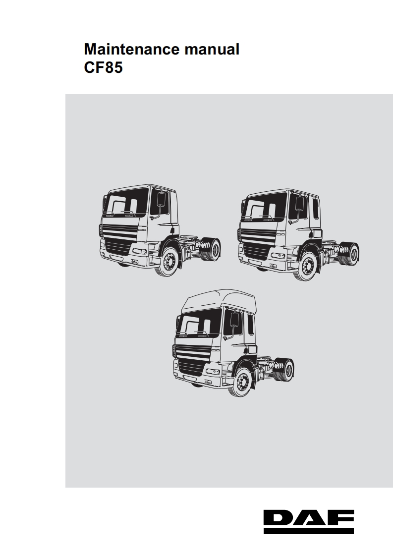 达夫卡车DAF-CF85-PDF-service-manual_维修手册资料-找手册网