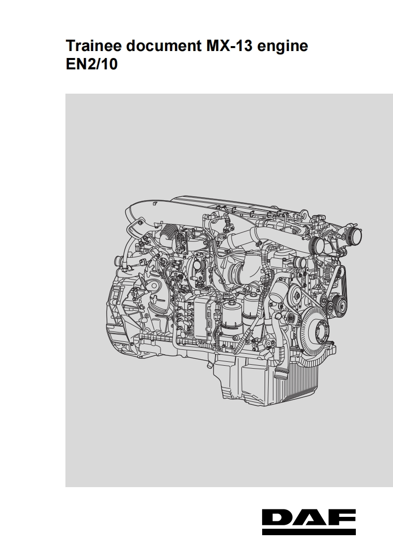 达夫卡车DAF-Trainee-Doc-MX-13-Engine-Service-Manual_维修手册资料-找手册网