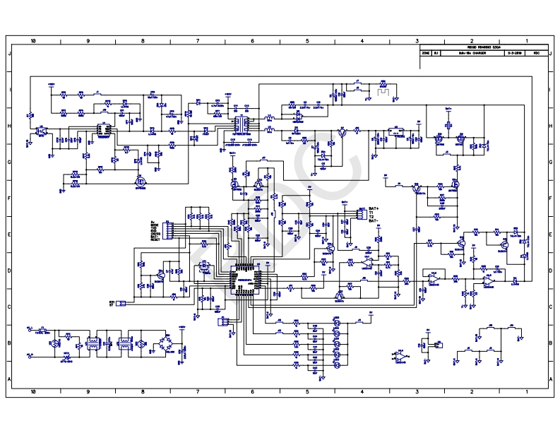 里奇RidgidR840093Q3Q4充电器电器原理图纸