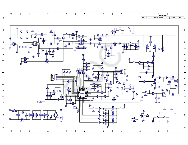 里奇RidgidR840093Schematic充电器电器原理图纸