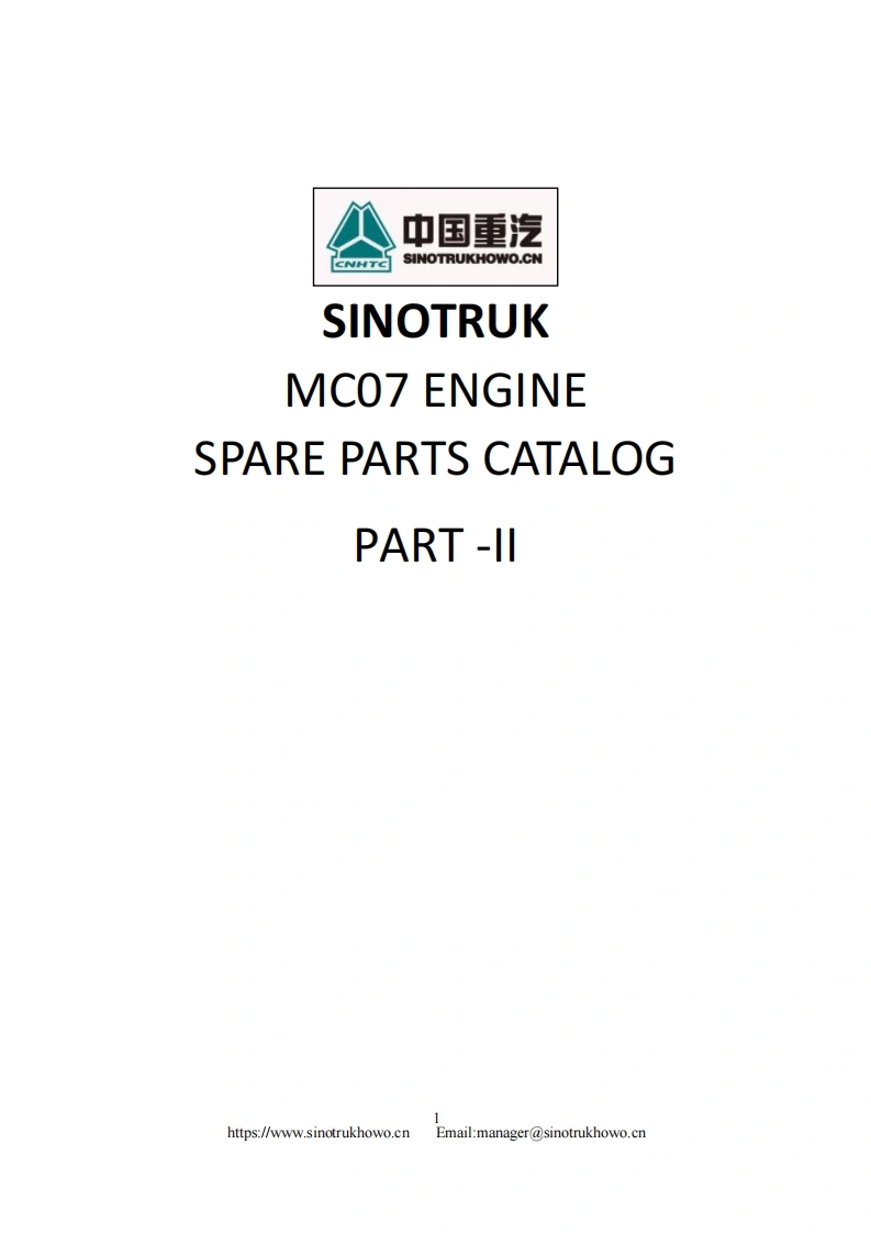 重汽Sitrak-T7H-MC07-Part-II