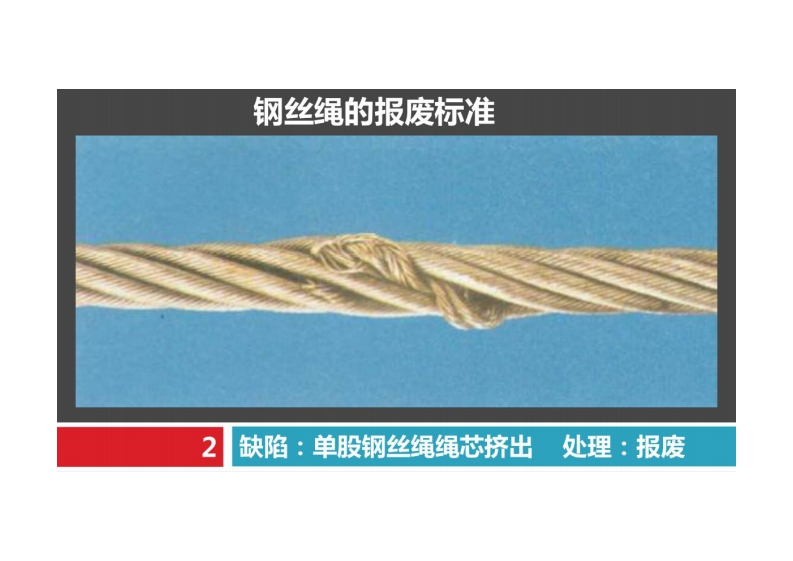 钢丝绳的报废标准