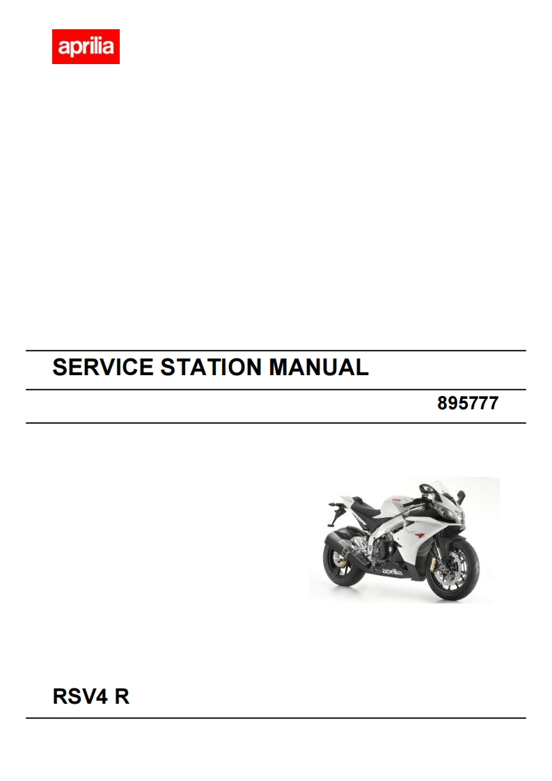 阿普利亚摩托车aprilia-rsv4-r-service-station-manual维修图纸手册