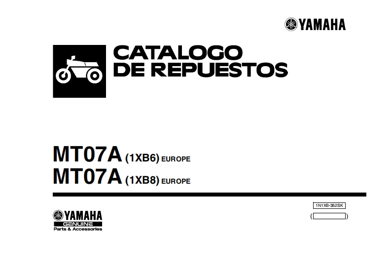 雅马哈MT07_20142摩托车维修零部件说明书手册
