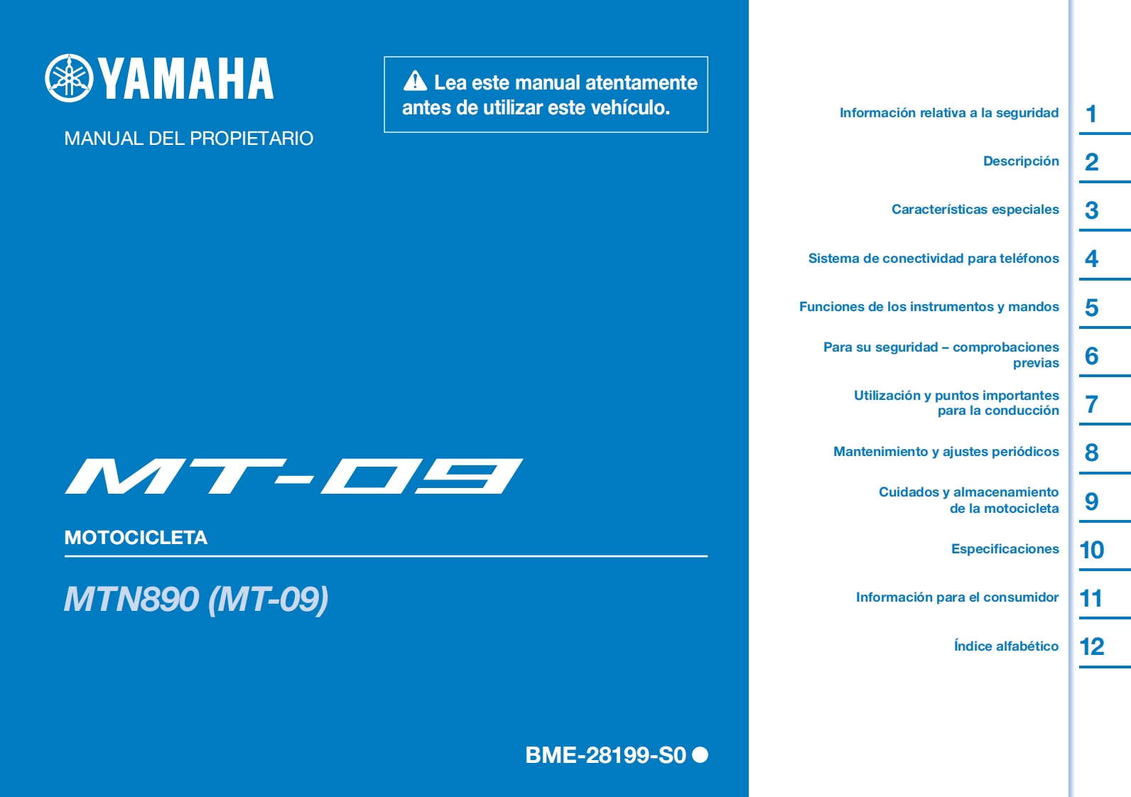 雅马哈MT09摩托车维修零部件说明书手册