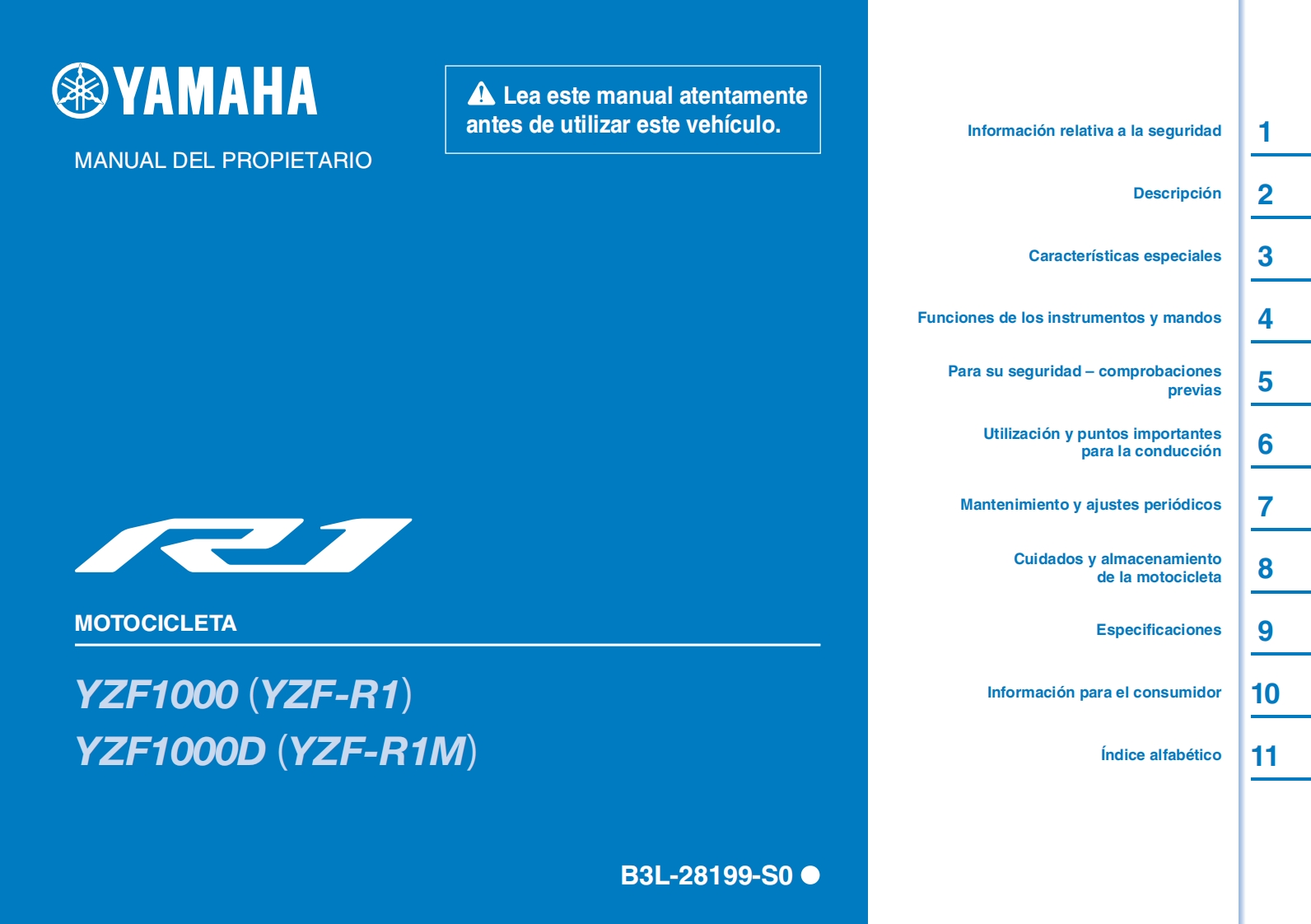 雅马哈R1摩托车维修零部件手册说明书