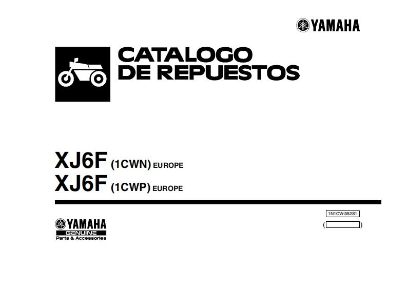 雅马哈XJ6F_2014摩托车维修零部件说明书手册