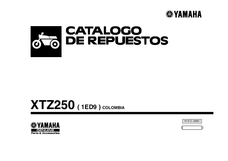 雅马哈XTZ250-1ED9_2018摩托车维修零部件说明书手册-找手册网