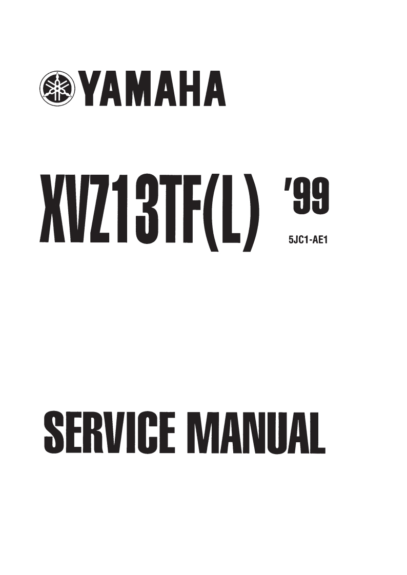 雅马哈XVZ1300摩托车维修图纸手册