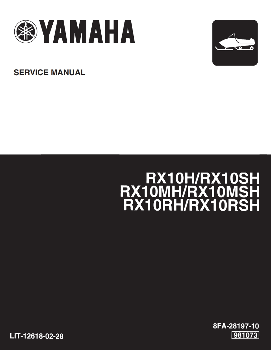 雅马哈YAMAHA-RX-10雪地摩托service-manual维修手册