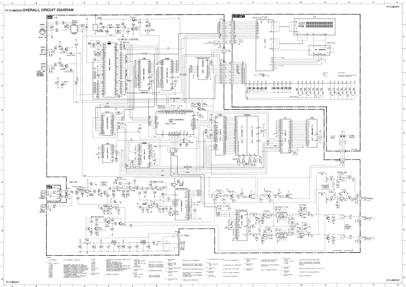 雅马哈Yamaha-FX500-Guitar-Effects-Processor-Schematic电器原理图