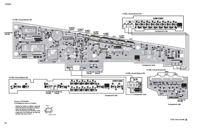 雅马哈Yamaha-M2500E-04-mix维修手册电器原理图