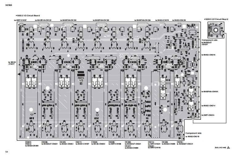 雅马哈Yamaha-M2500E-08-mix维修手册电器原理图
