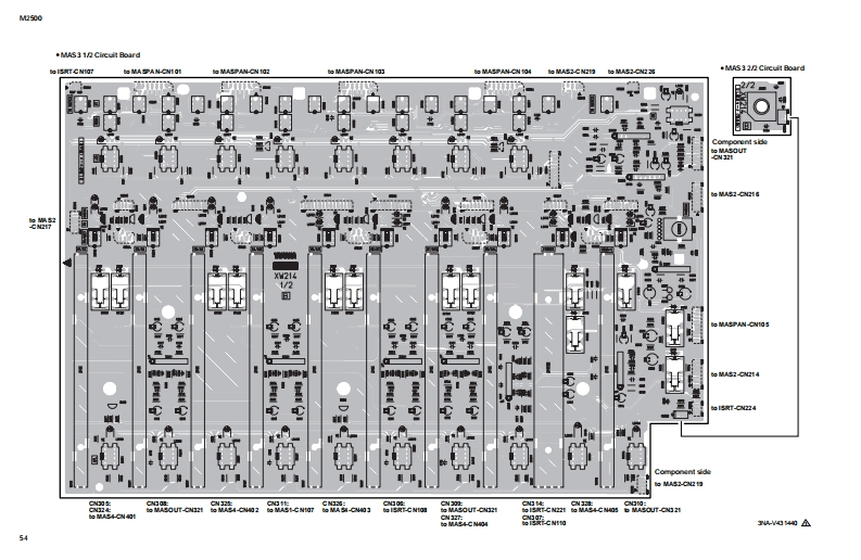 雅马哈Yamaha-M2500E-08-mix维修手册电器原理图