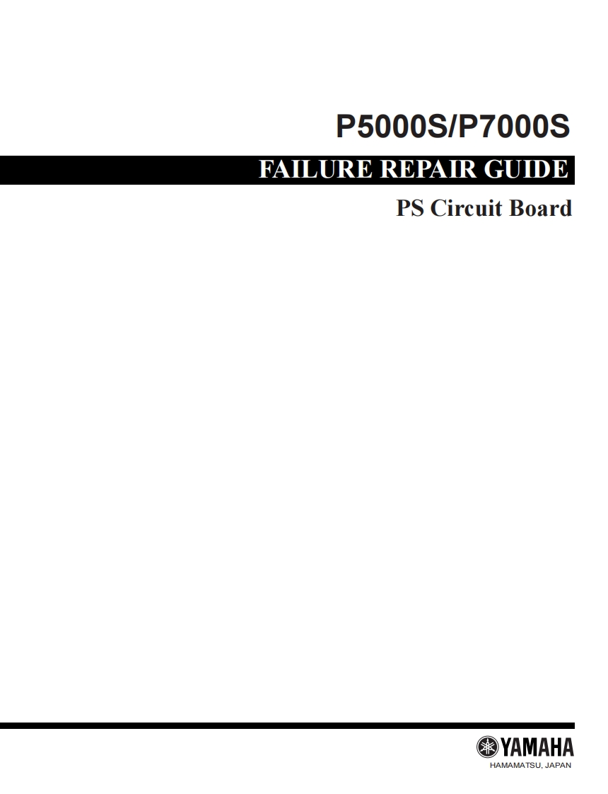 雅马哈Yamaha-P5000S--P7000S-Service-GuideSERVICE-MANUAL维修手册电器原理图