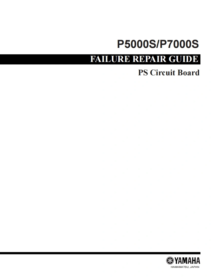 雅马哈Yamaha-P5000S--P7000S-Service-GuideSERVICE-MANUAL维修手册电器原理图