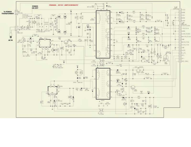 雅马哈Yamaha-S2700-SMPS-Schematic电器原理图