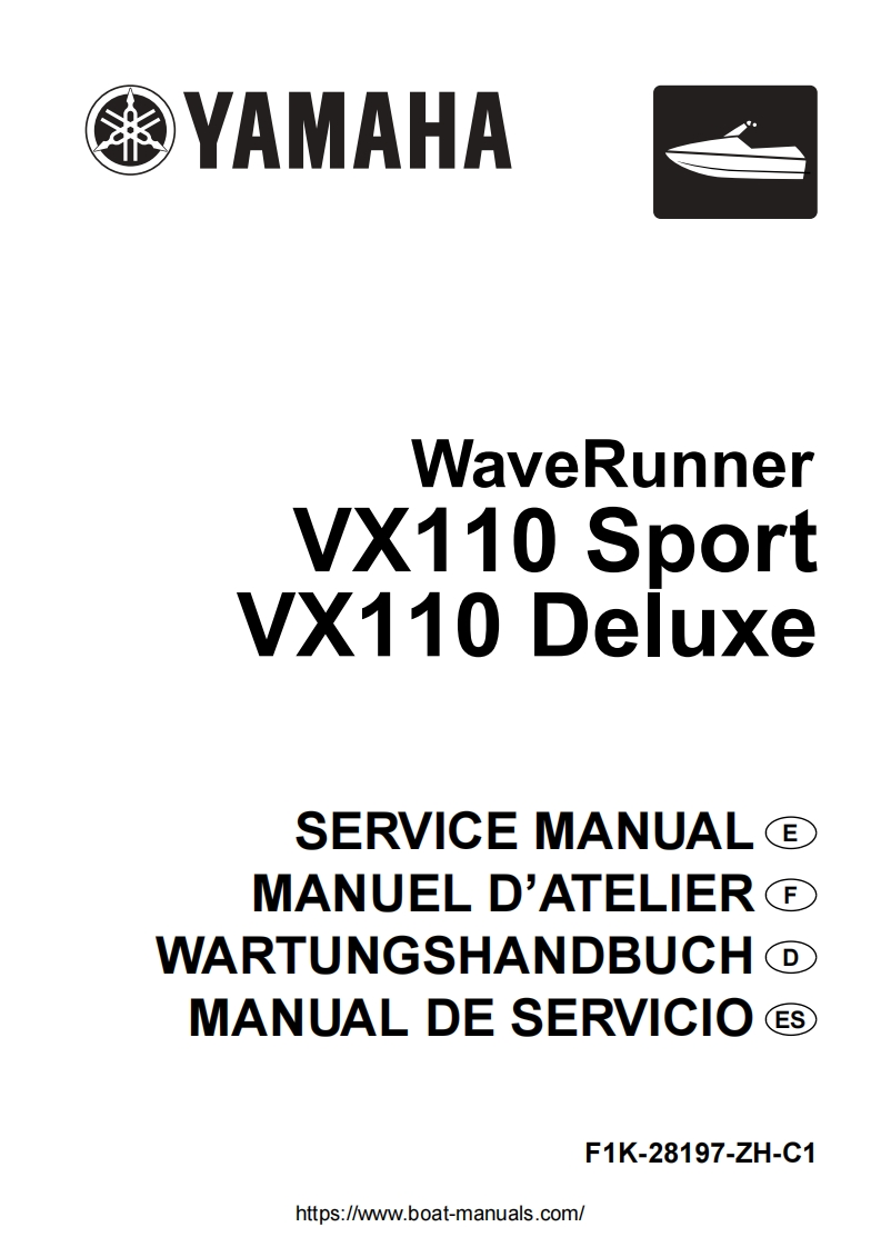 雅马哈Yamaha-WaveRunner-VX110-Service-Manual维修手册
