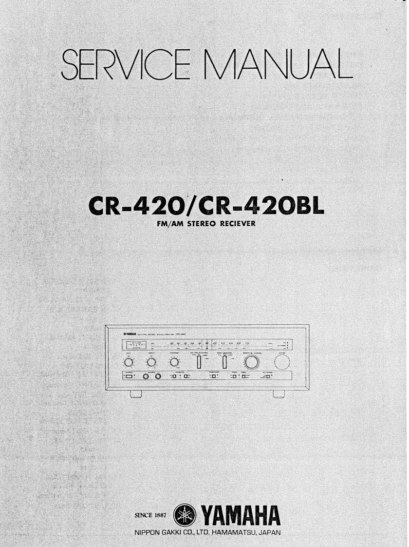 雅马哈yamaha_cr-420_420bl_service维修服务手册含电器原理图_en