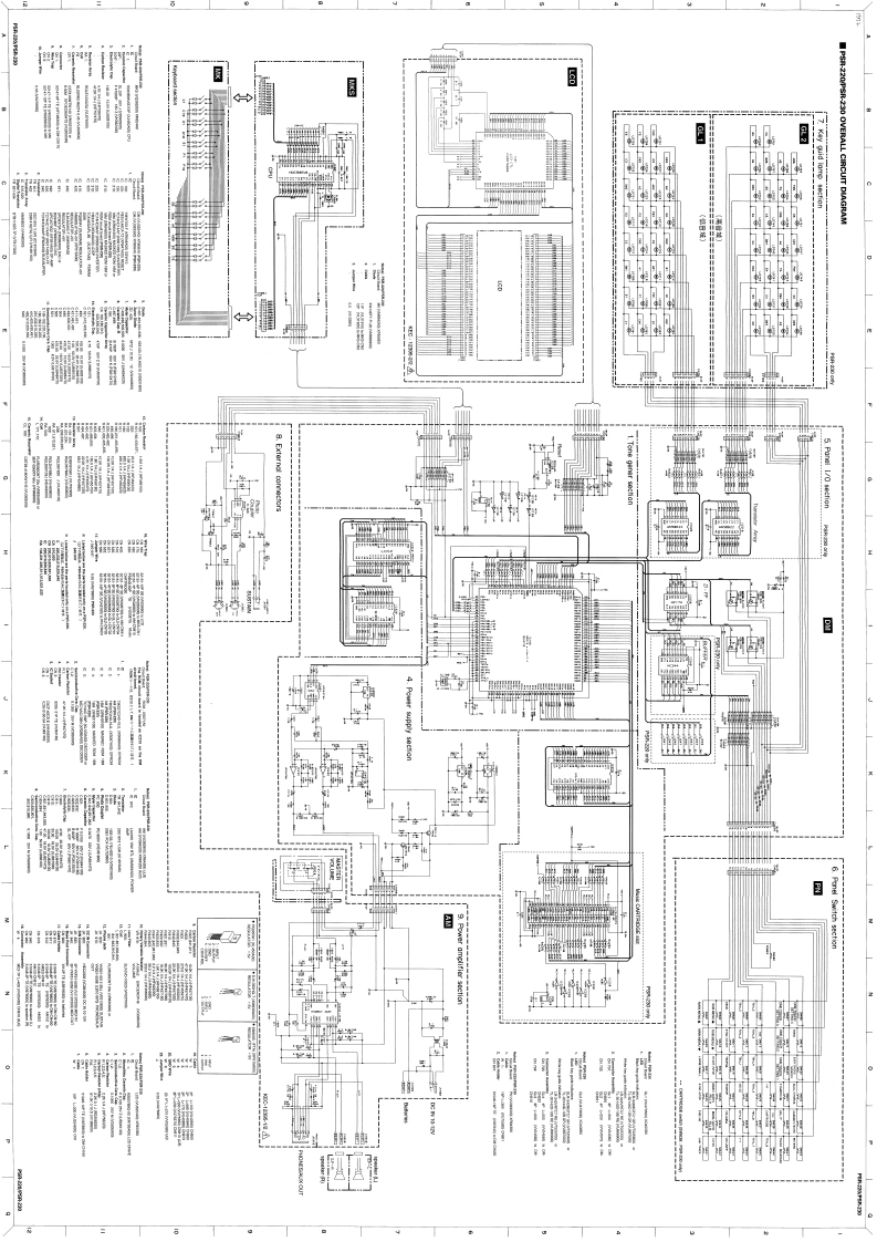 雅马哈yamaha_psr-220-230SERVICE-MANUAL维修手册电器原理图-找手册网