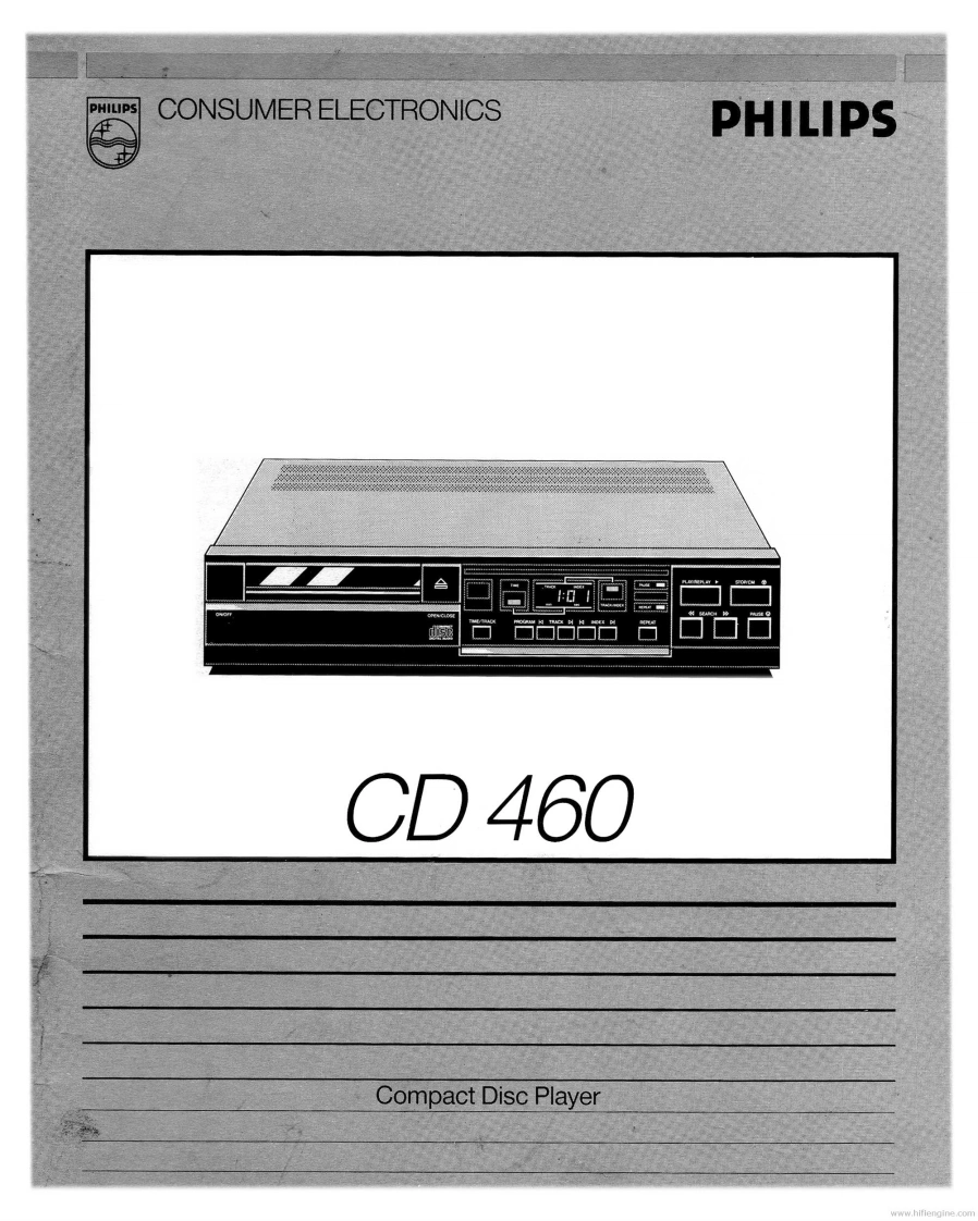 飞利浦philips_cd460_enuser维修手册电器原理图
