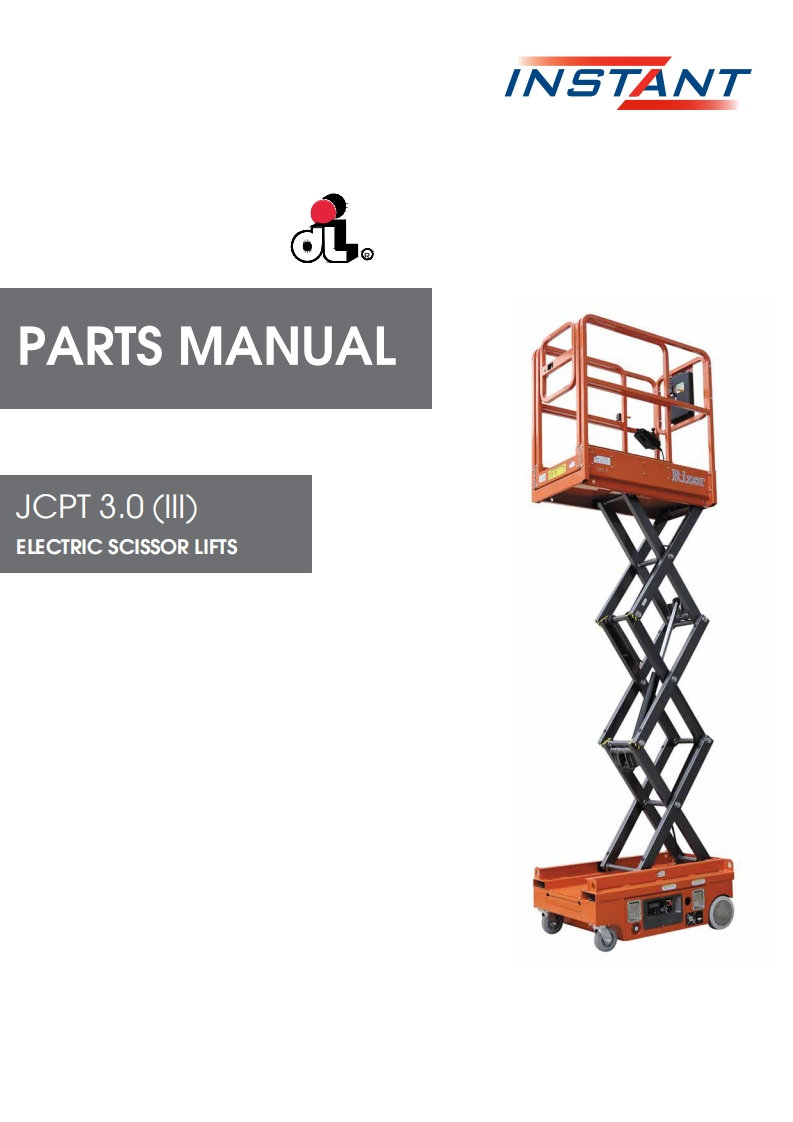 鼎力JCPT-3.0(III)--零部件手册含液压原理图-manual