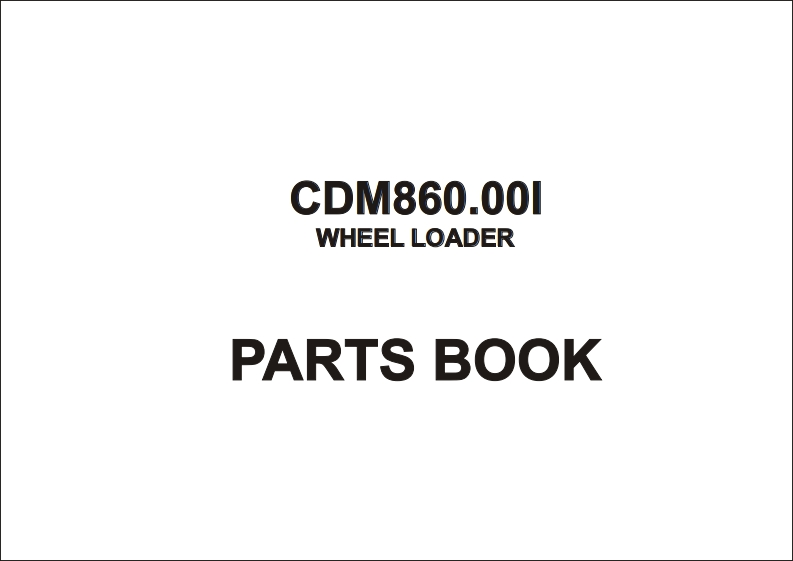 龙工cdm860装载机维修零部件手册含电器原理图
